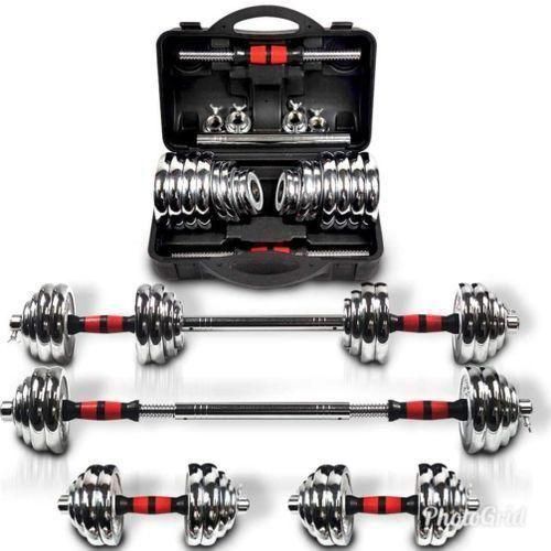 Weight 20KG Boxed Chrome Dumbbell With Barbell Extension Item | Buy Weight 20KG Boxed Chrome Dumbbell With Barbell Extension | SPOP Enterprise Global